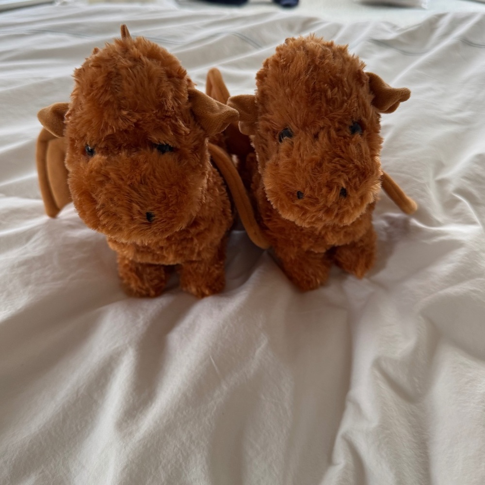 Two Plush Dragons